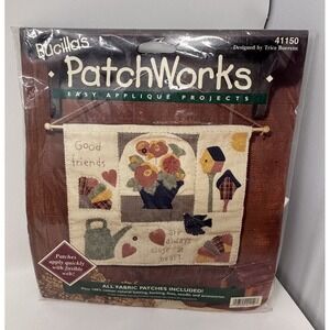 Vintage Bucilla PatchWorks 41150 Friendship Sampler Applique Quilt Craft Kit
